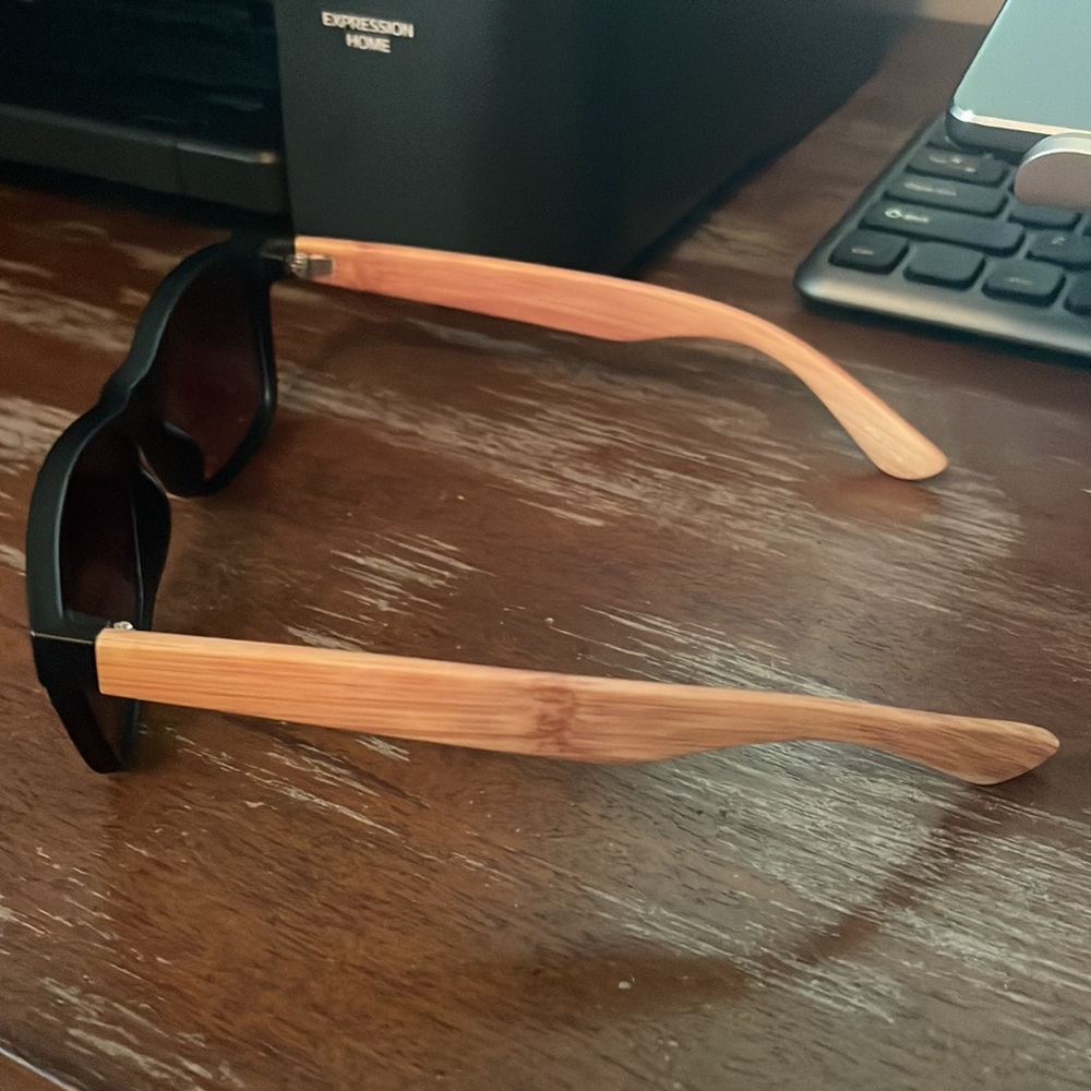 Gamma Ray Bifocal Sun Reader Gr1001 Black And Wood Tone Sunglasses View 5